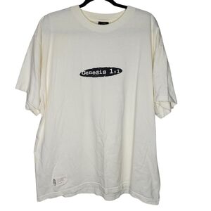 Vintage Genesis 1:1 Ransom It's A God Thing Graphic T-Shirt in White Size XXL
